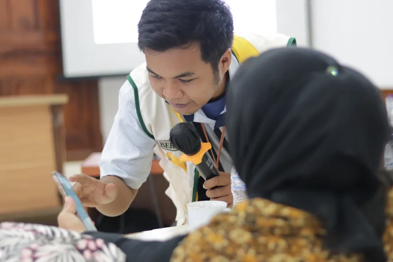 Ibrahim Anwar speaking at Bimtek Ekraf 2021